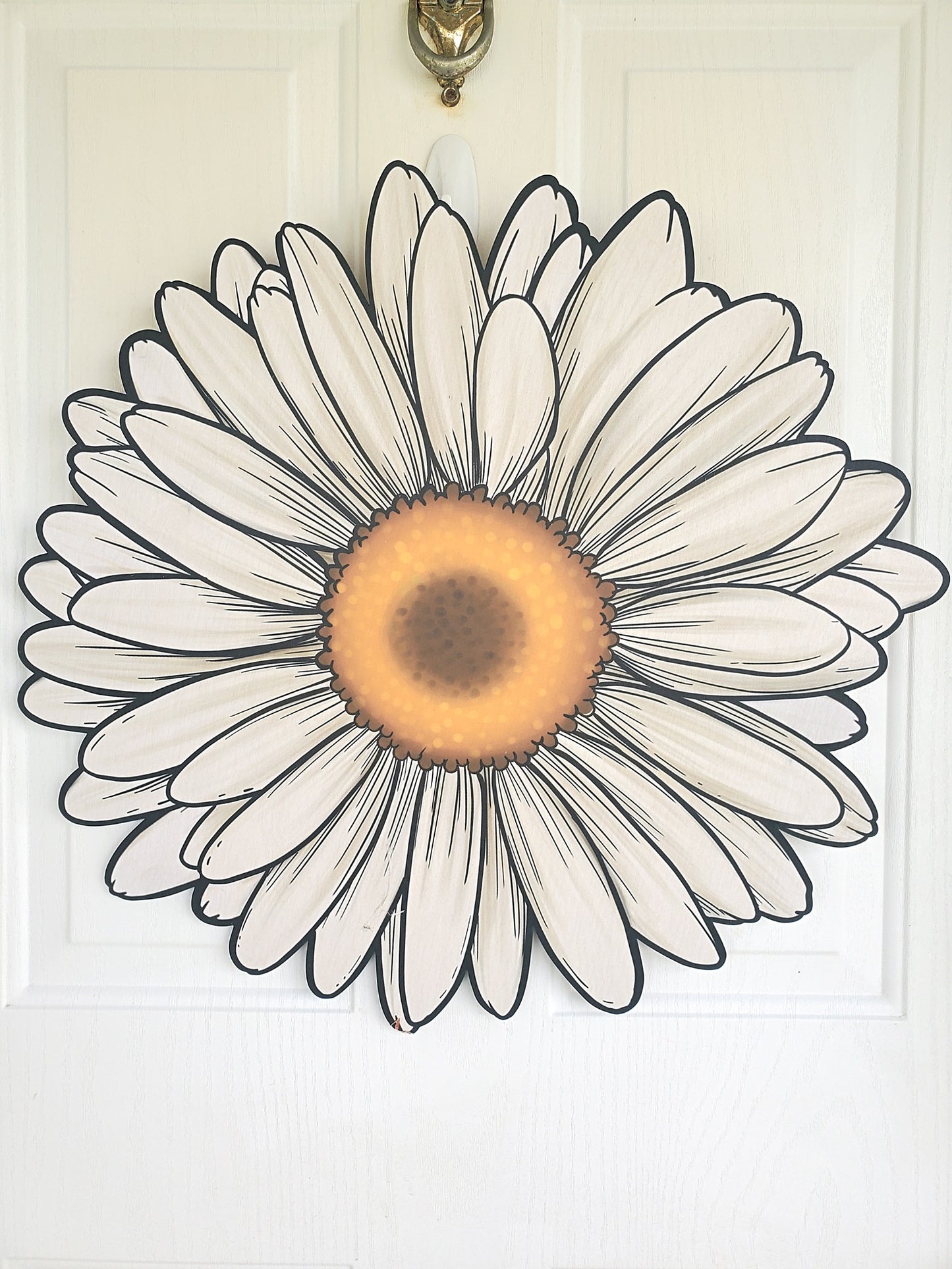Large Daisy Door Hanger