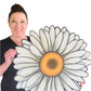 Large Daisy Door Hanger