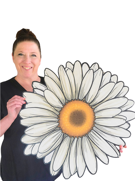 Large Daisy Door Hanger
