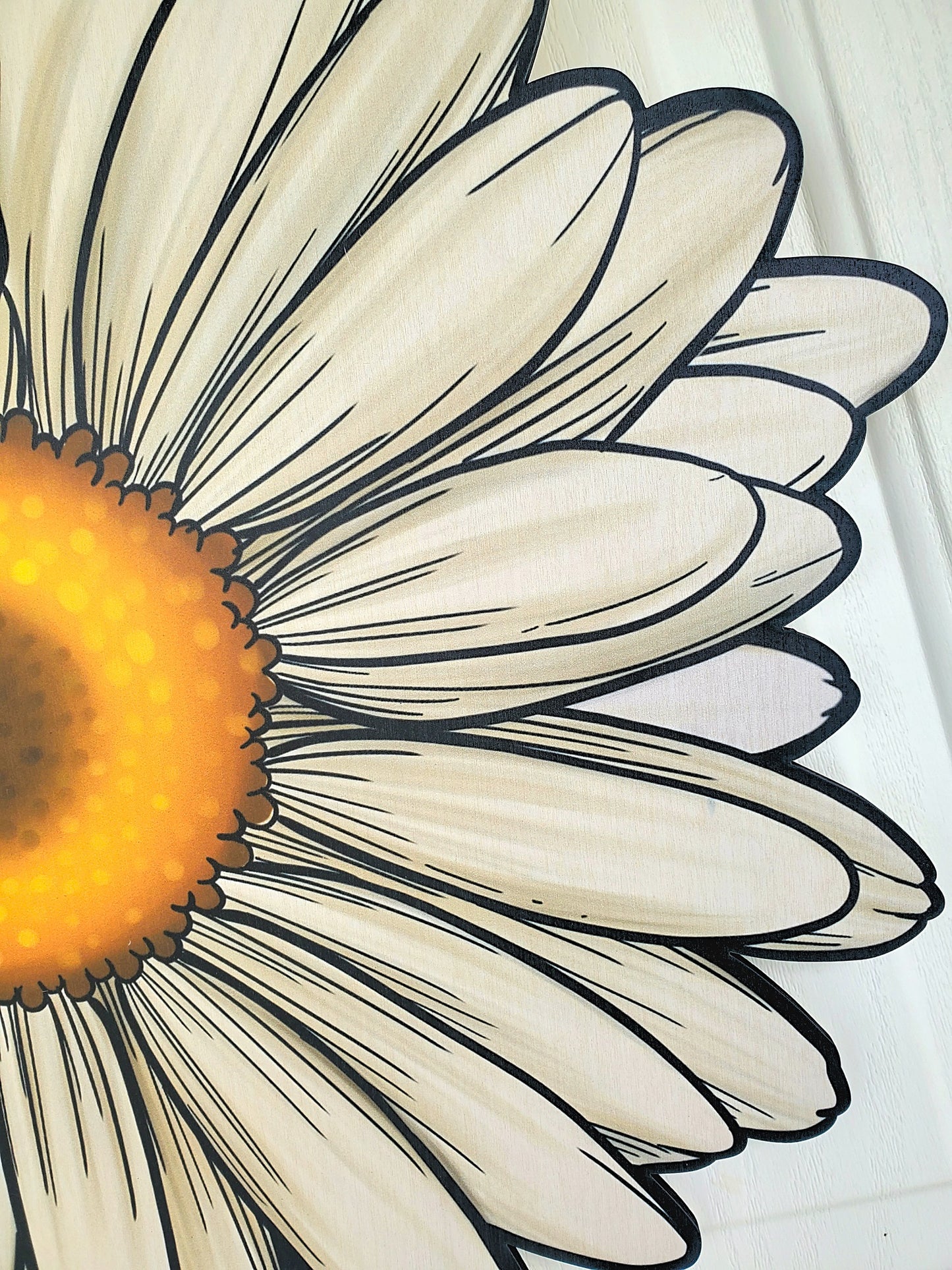 Large Daisy Door Hanger