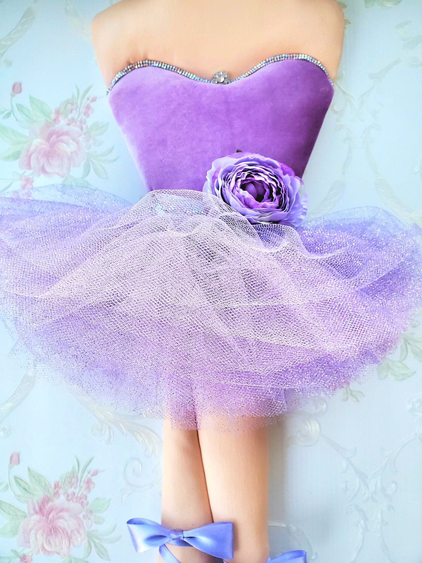 Lavender Ballerina Wreath Attachment