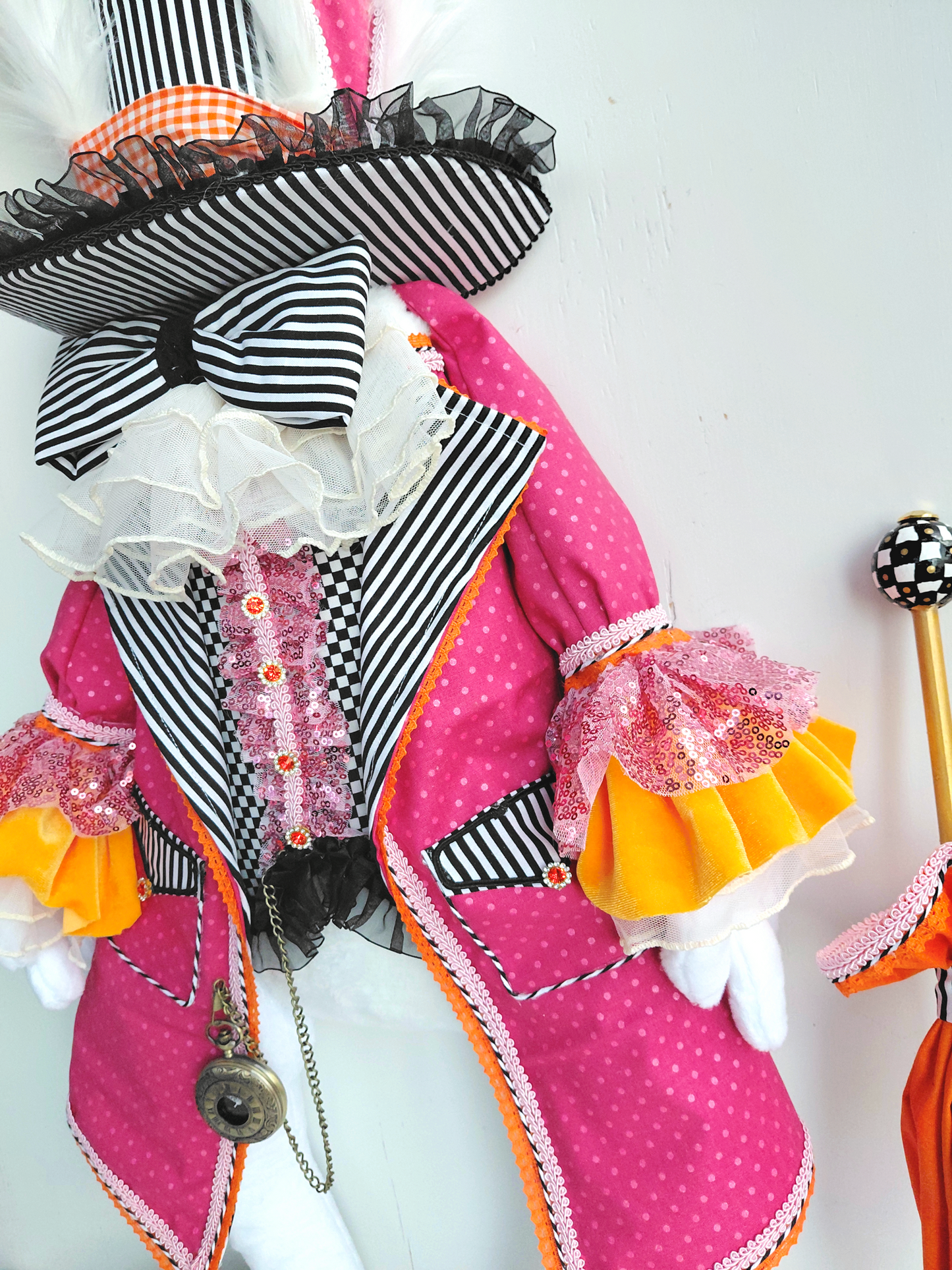 Mad Hatter Bunny Wreath Attachment