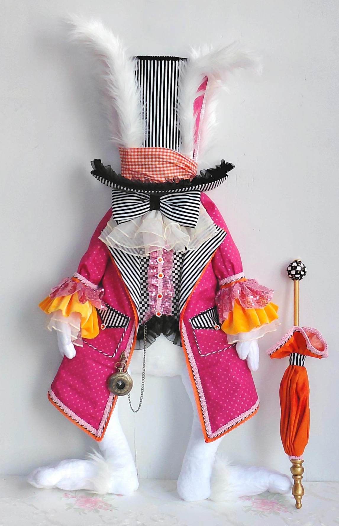 Mad Hatter Bunny Wreath Attachment