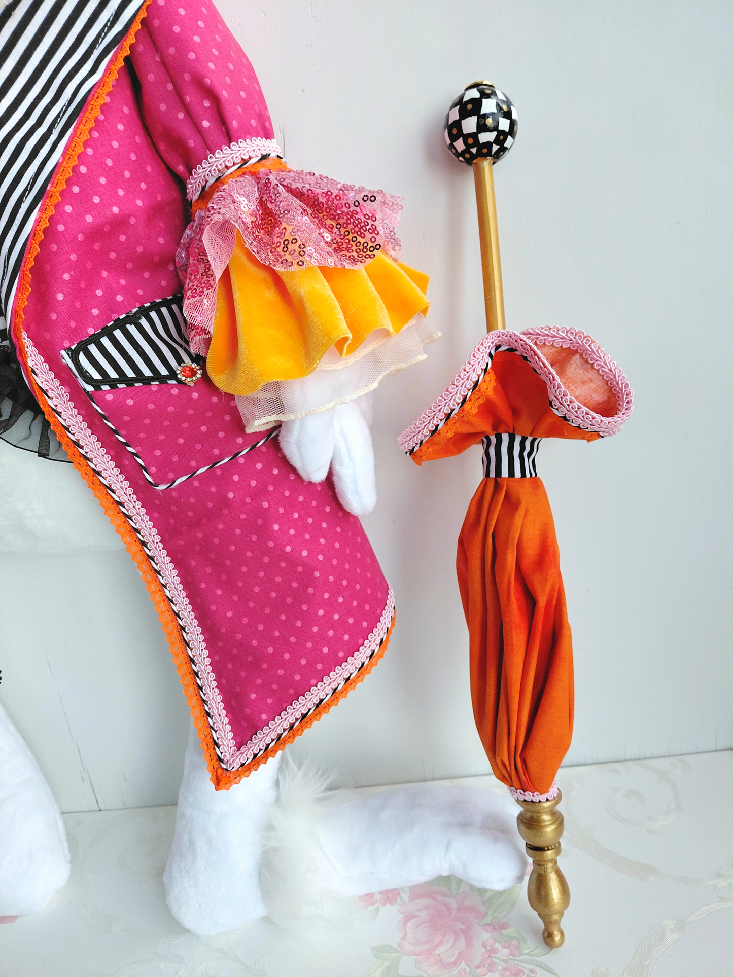 Mad Hatter Bunny Wreath Attachment