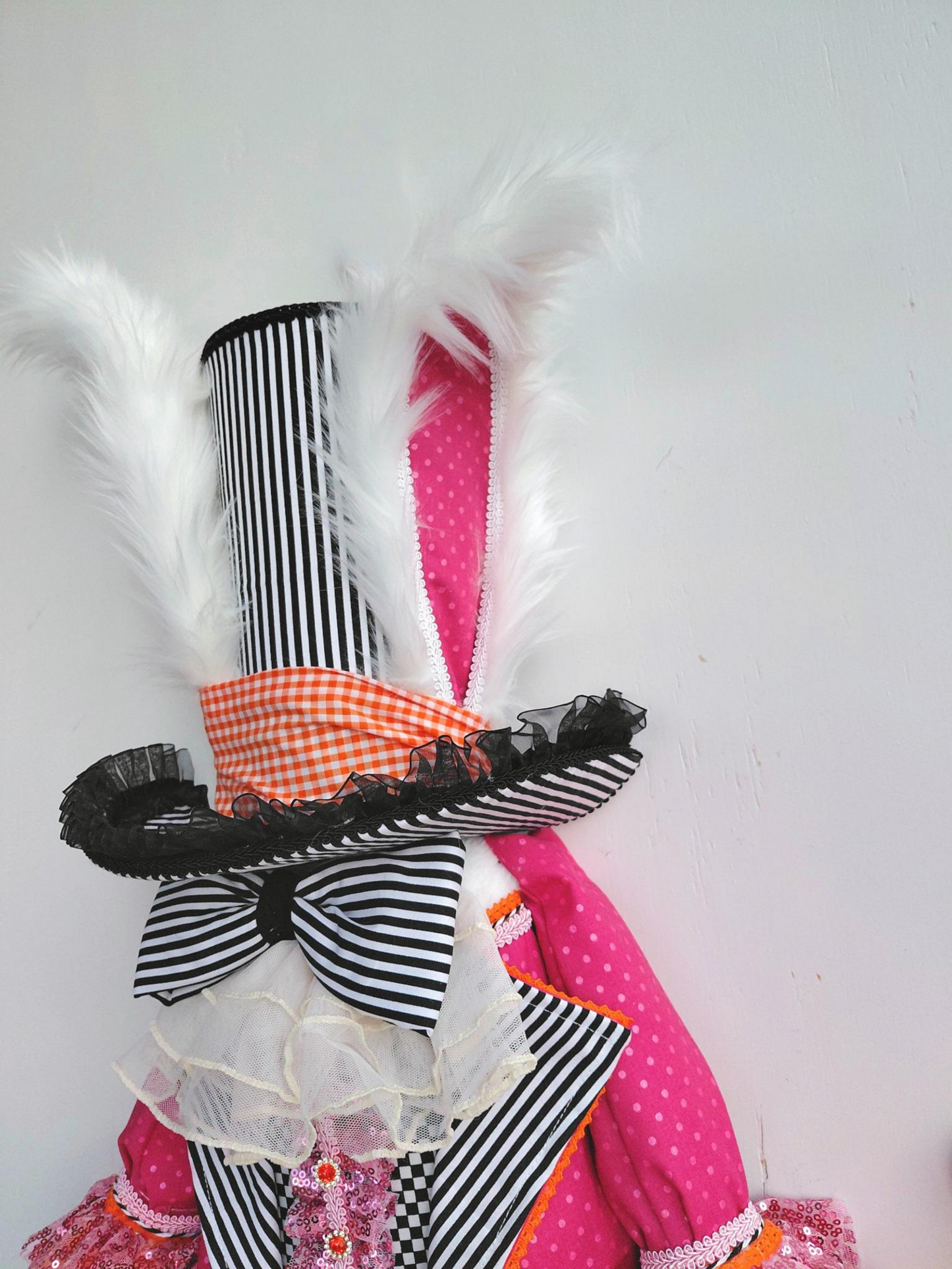 Mad Hatter Bunny Wreath Attachment