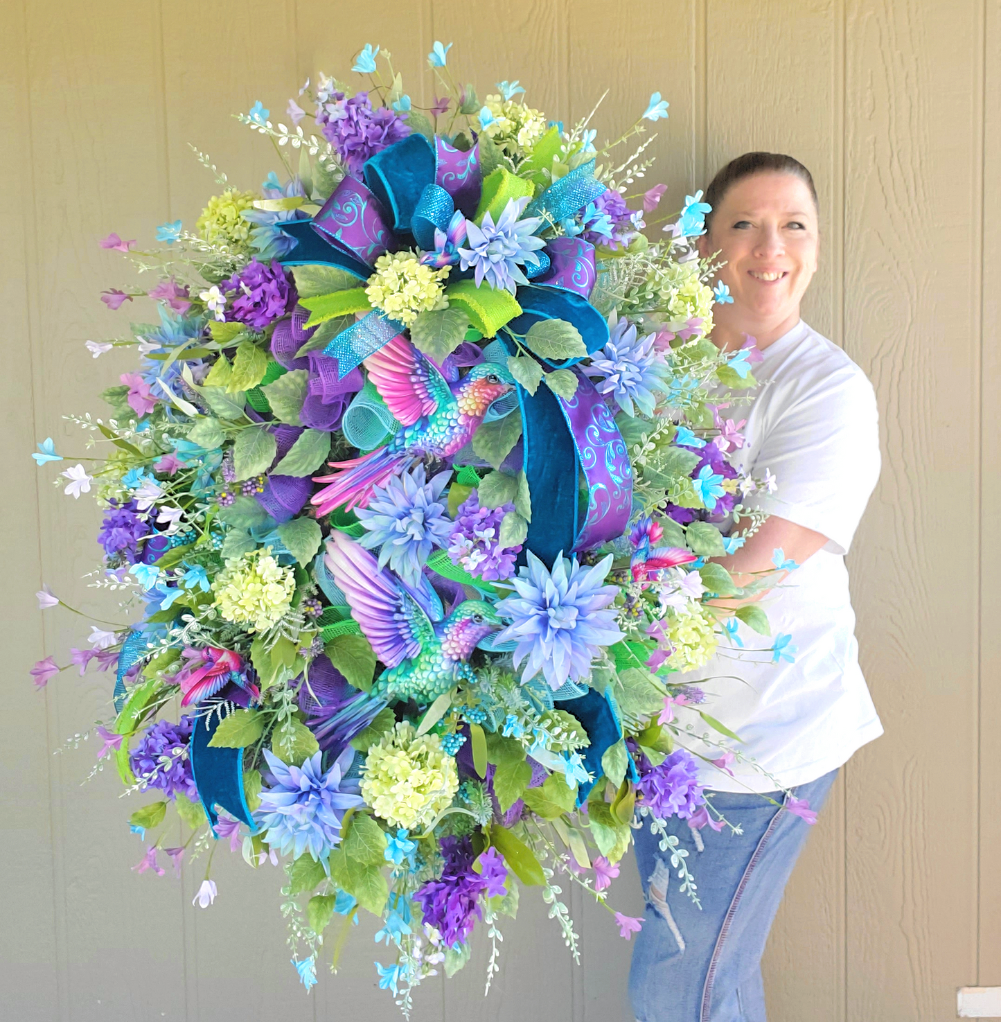 Hummingbird Wreath