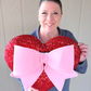 Red Sequin Heart Wreath Attachment