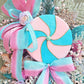 Pastel Sweets Lollipop Christmas Wreath