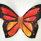 Black Orange Monarch 3D Wired Butterfly Wreath Attachment