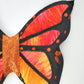 Black Orange Monarch 3D Wired Butterfly Wreath Attachment