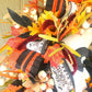 Celestial Moon Cat Floral Halloween Wreath