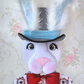 Wonderland White Rabbit Wreath Attachment