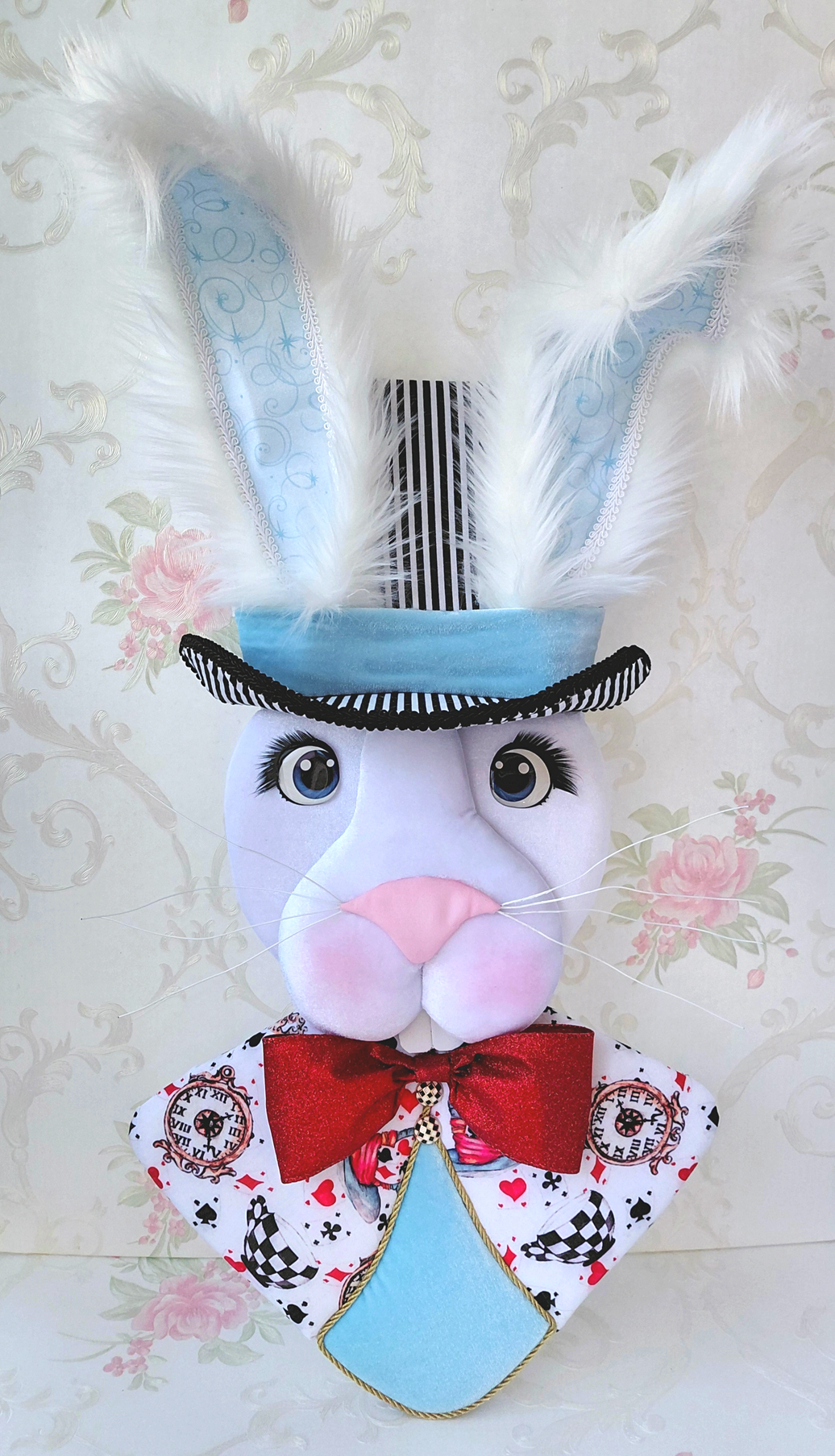 Wonderland White Rabbit Wreath Attachment