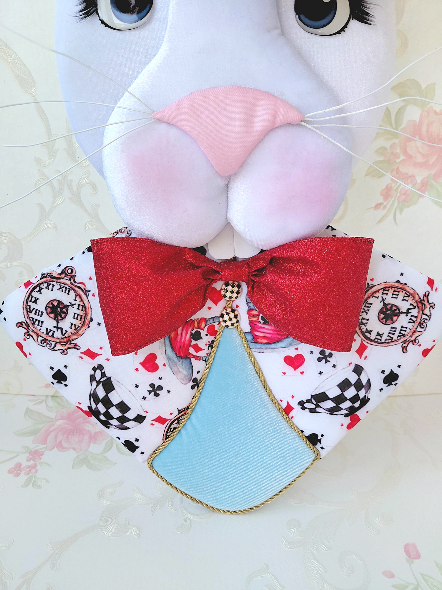 Wonderland White Rabbit Wreath Attachment
