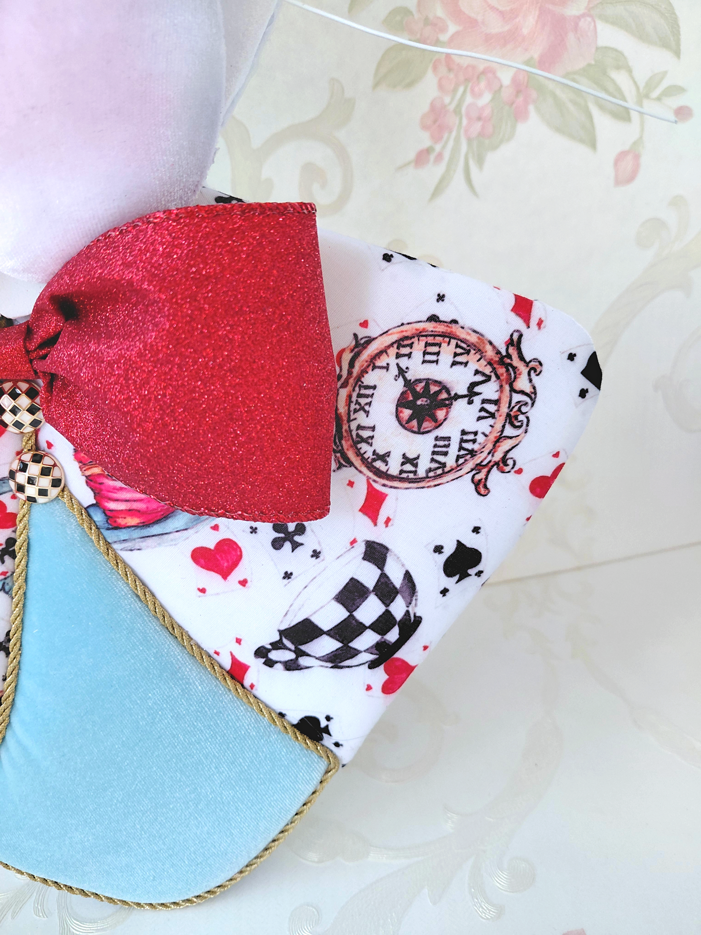 Wonderland White Rabbit Wreath Attachment