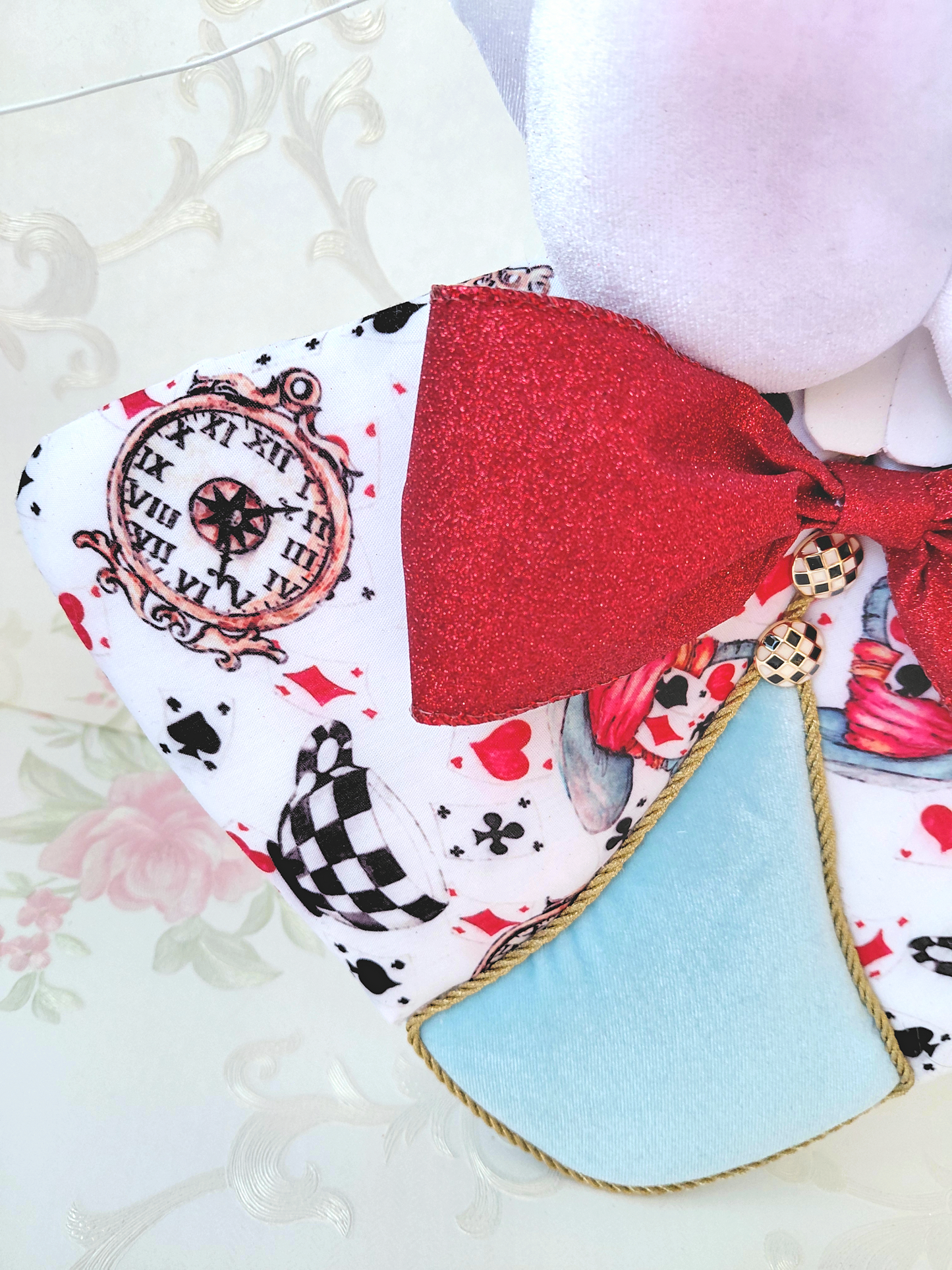 Wonderland White Rabbit Wreath Attachment