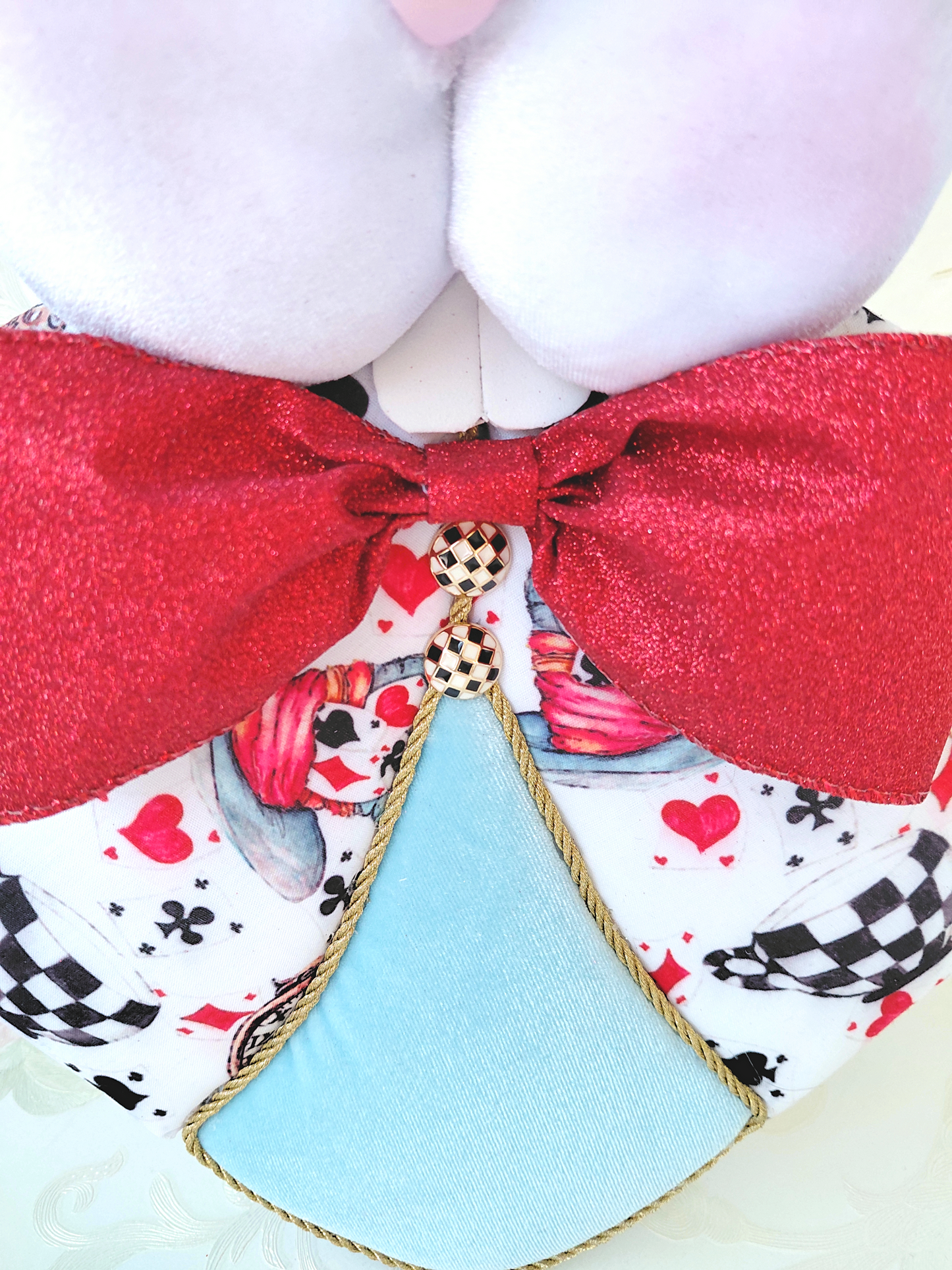 Wonderland White Rabbit Wreath Attachment
