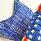 Patriotic Flag Wired Fabric Bow
