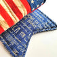 Patriotic Flag Wired Fabric Bow