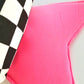 Pink Checkered Wired Fabric Bow