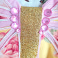 Pink Yellow Wired Spring 3D Butterfly Wreath Attachment