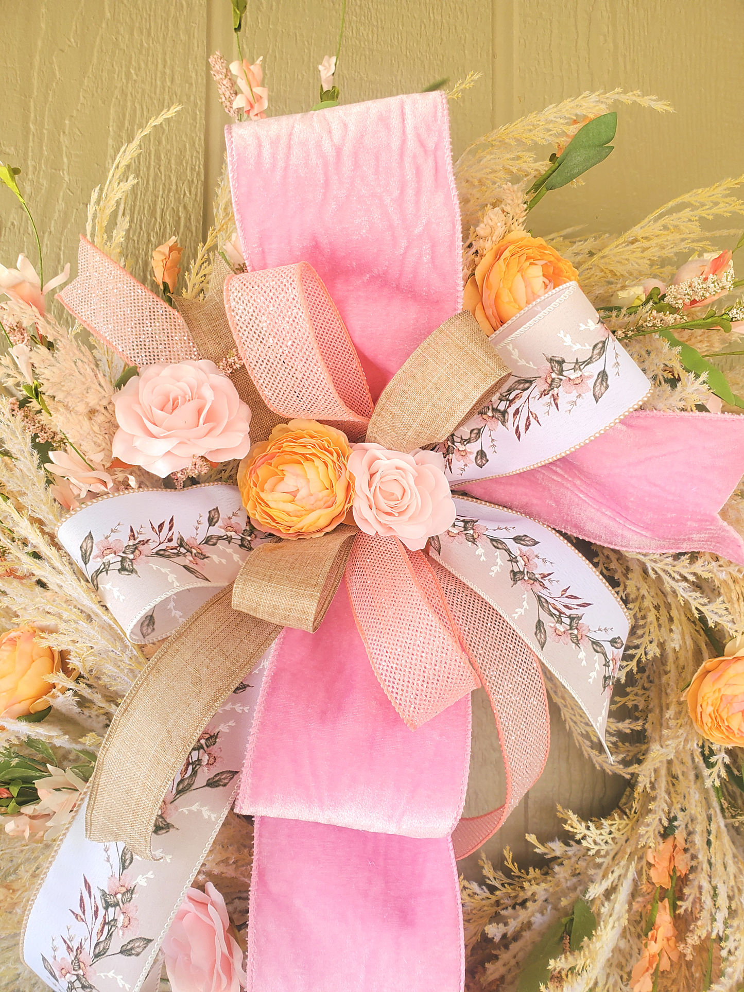 Pampas Grass Floral Wreath