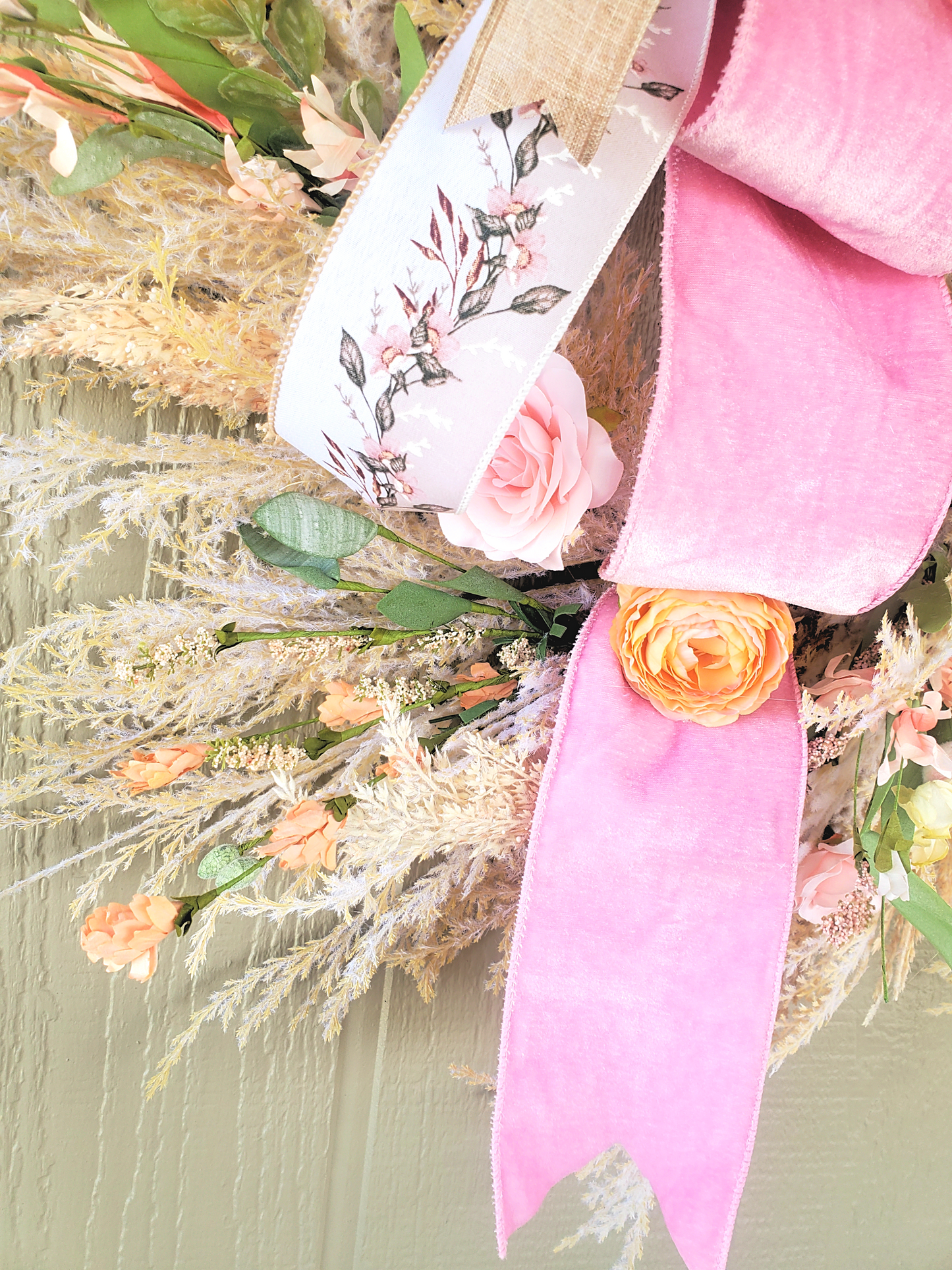 Pampas Grass Floral Wreath