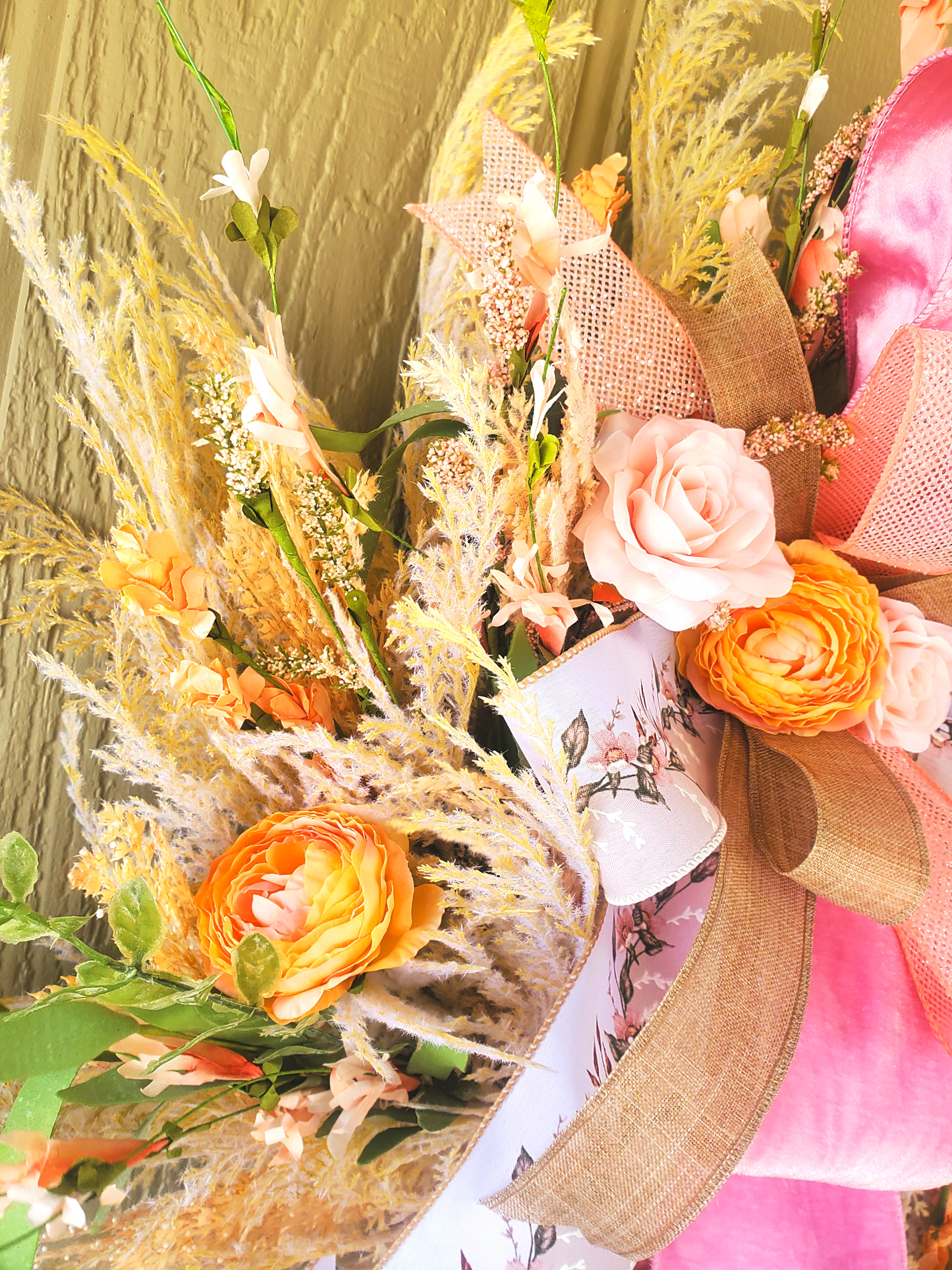 Pampas Grass Floral Wreath