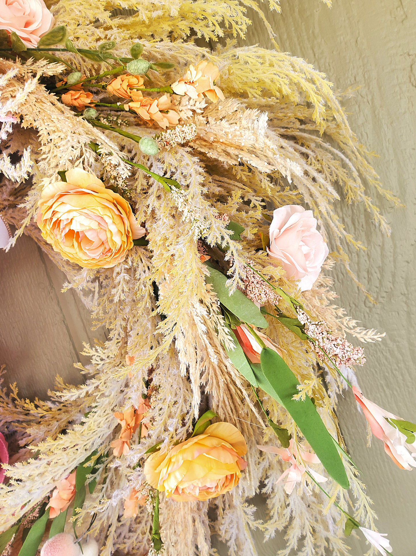 Pampas Grass Floral Wreath