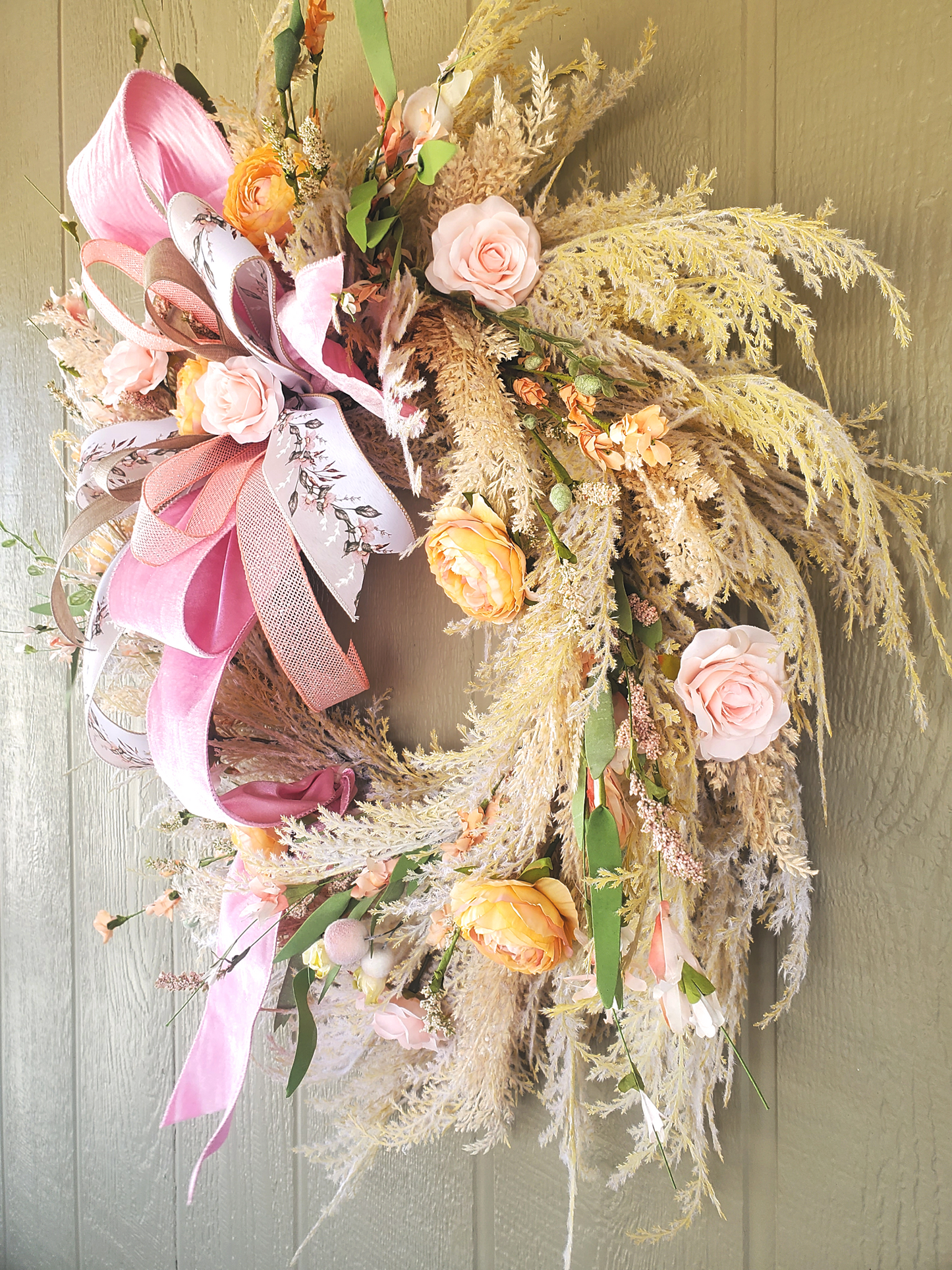 Pampas Grass Floral Wreath