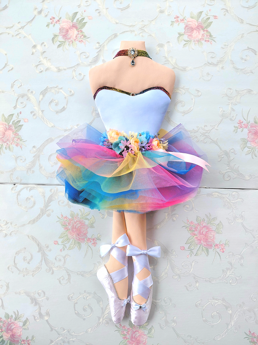 Pastel Spring Ballerina Wreath Attachment