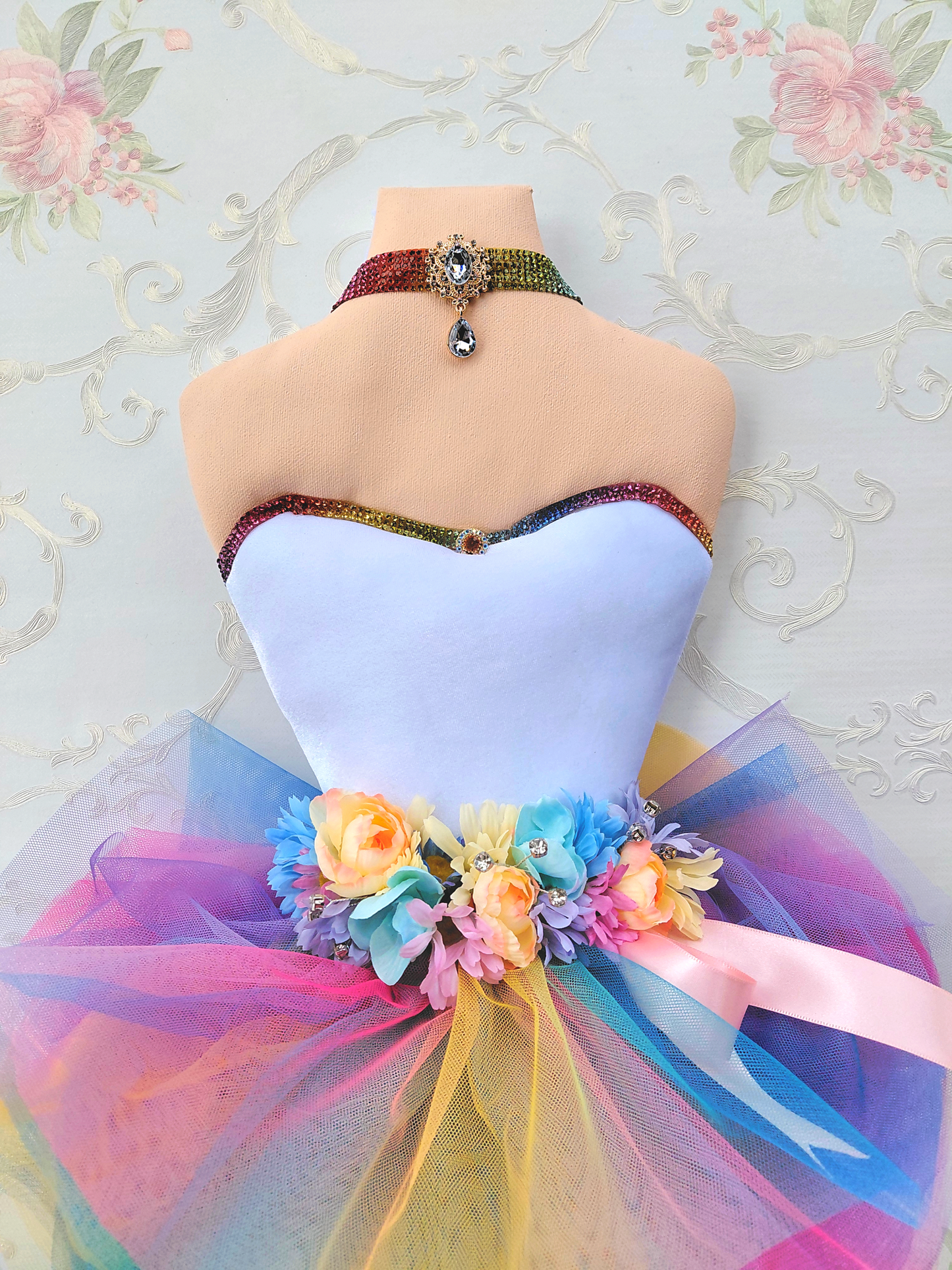 Pastel Spring Ballerina Wreath Attachment