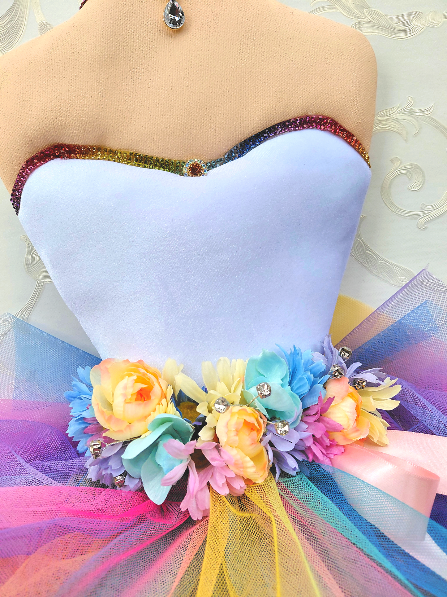 Pastel Spring Ballerina Wreath Attachment