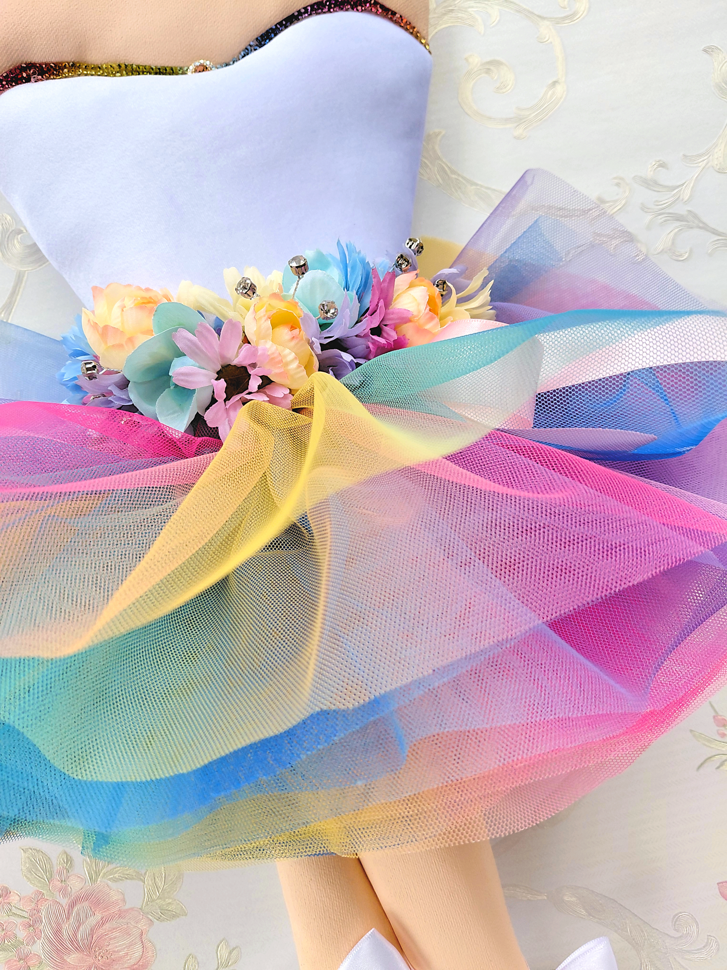 Pastel Spring Ballerina Wreath Attachment