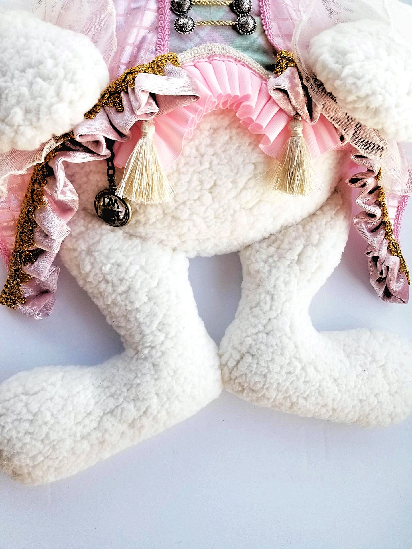 Pastel Victorian Easter Bunny Wreath Attachment