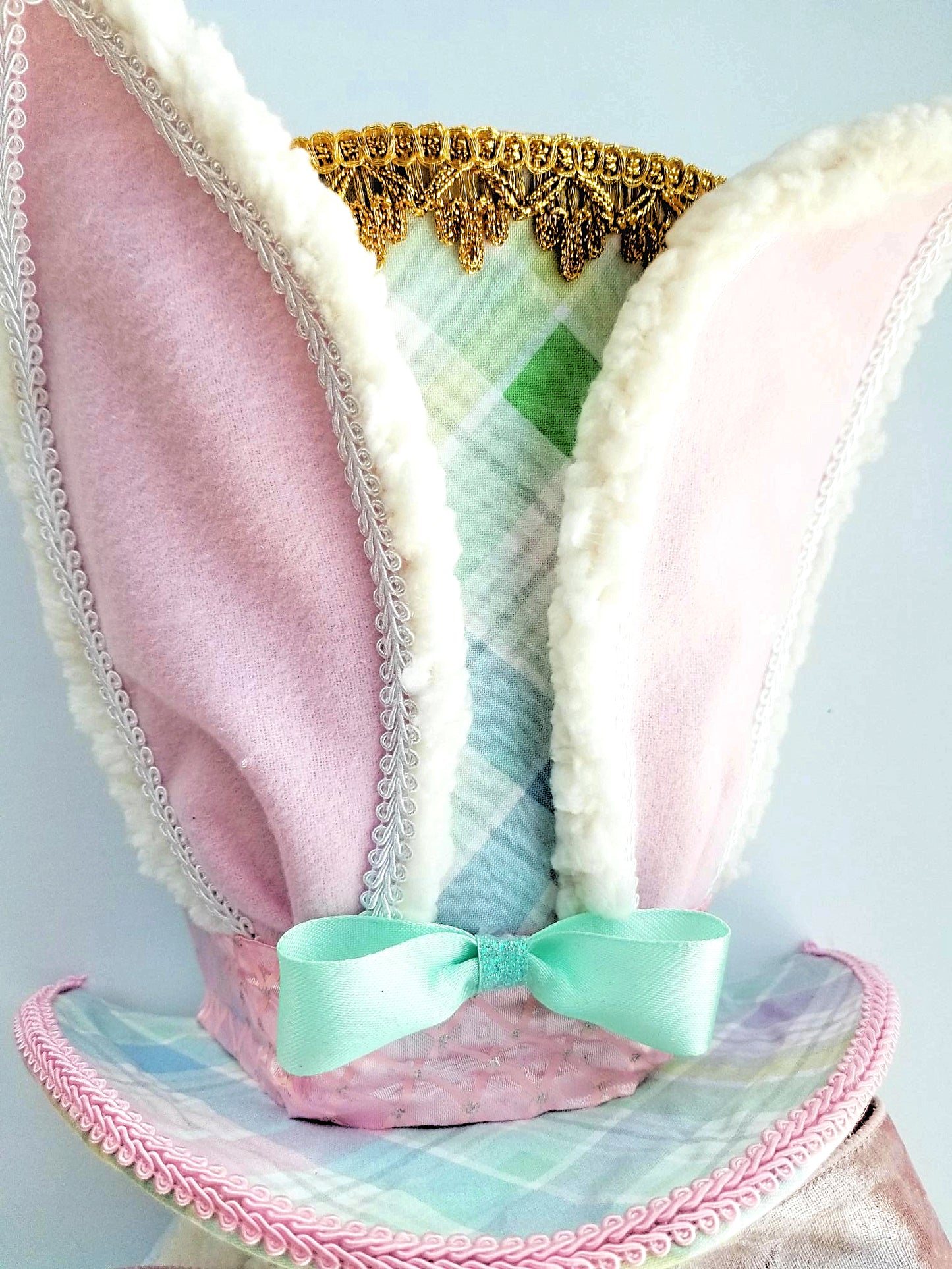 Pastel Victorian Easter Bunny Wreath Attachment