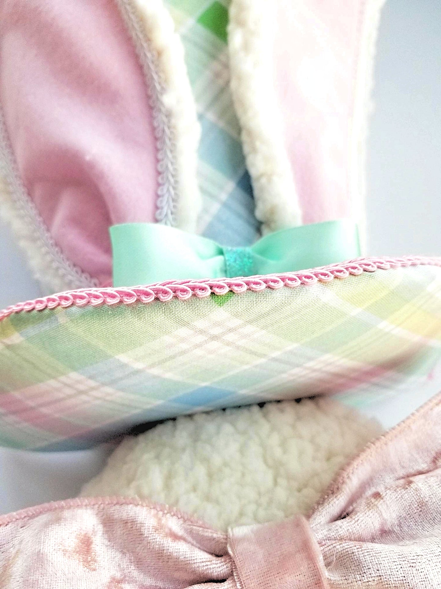 Pastel Victorian Easter Bunny Wreath Attachment