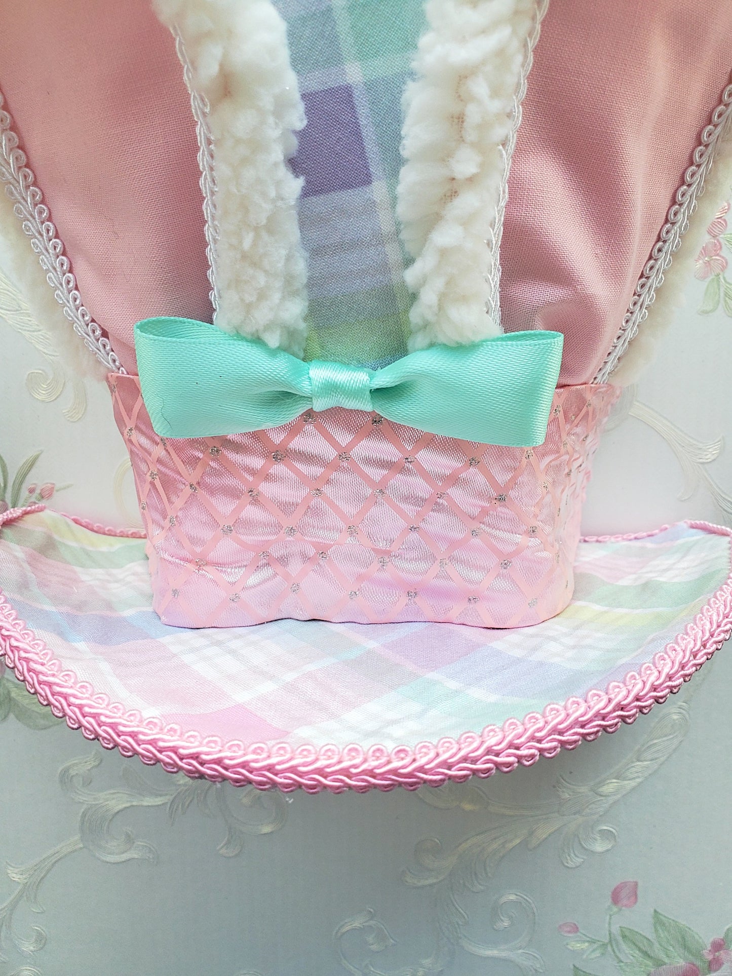 Pastel Easter Bunny Hat Wreath Attachment