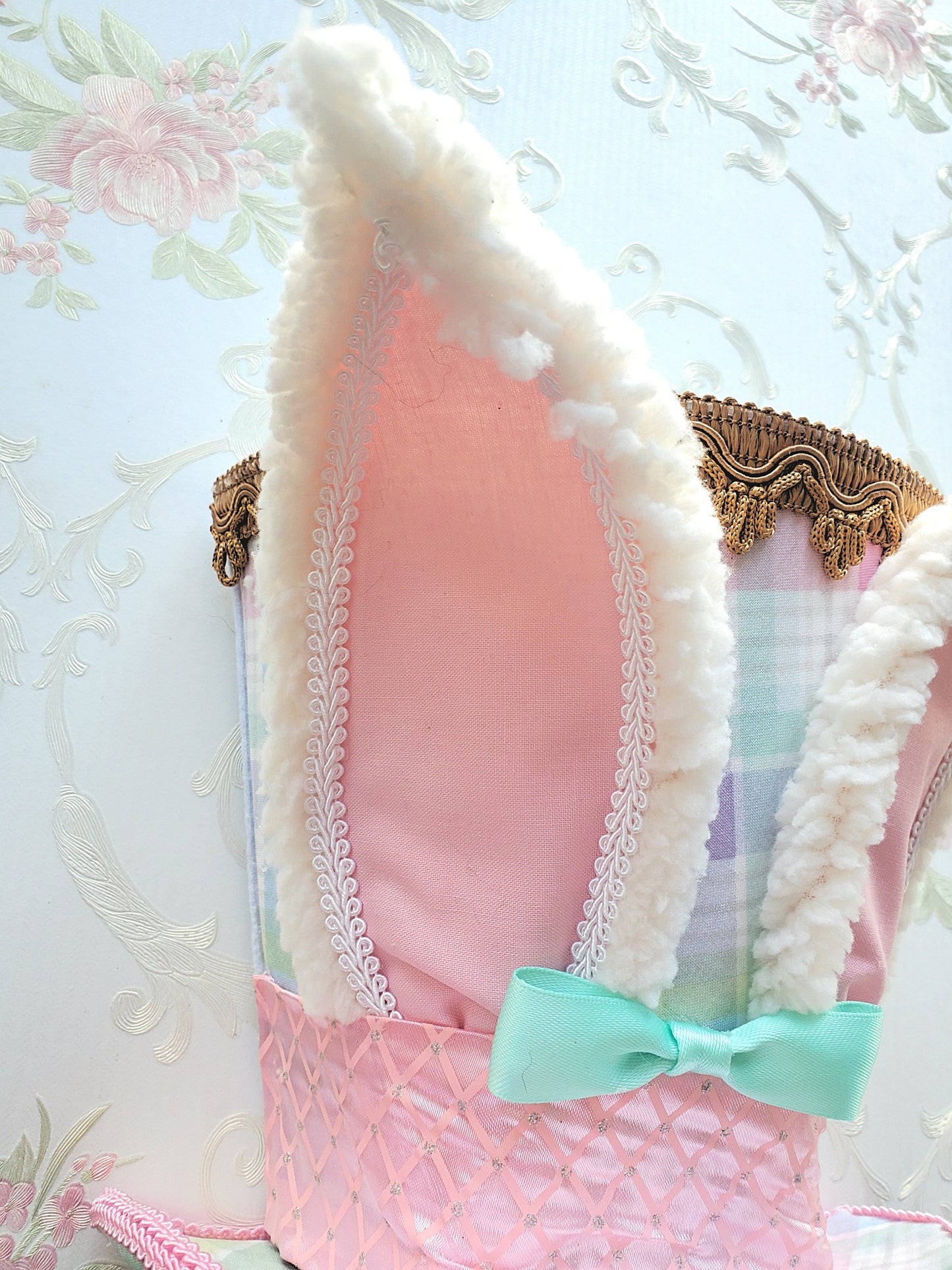 Pastel Easter Bunny Hat Wreath Attachment