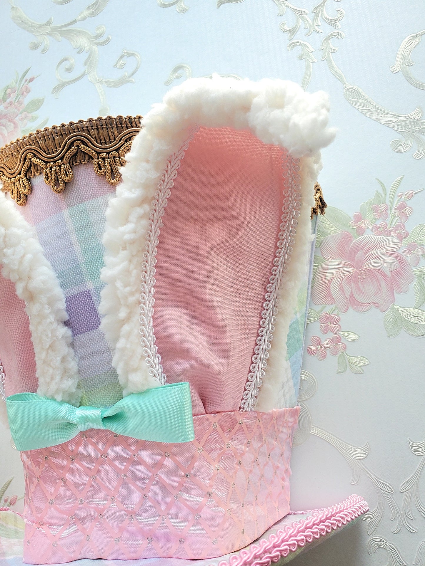 Pastel Easter Bunny Hat Wreath Attachment