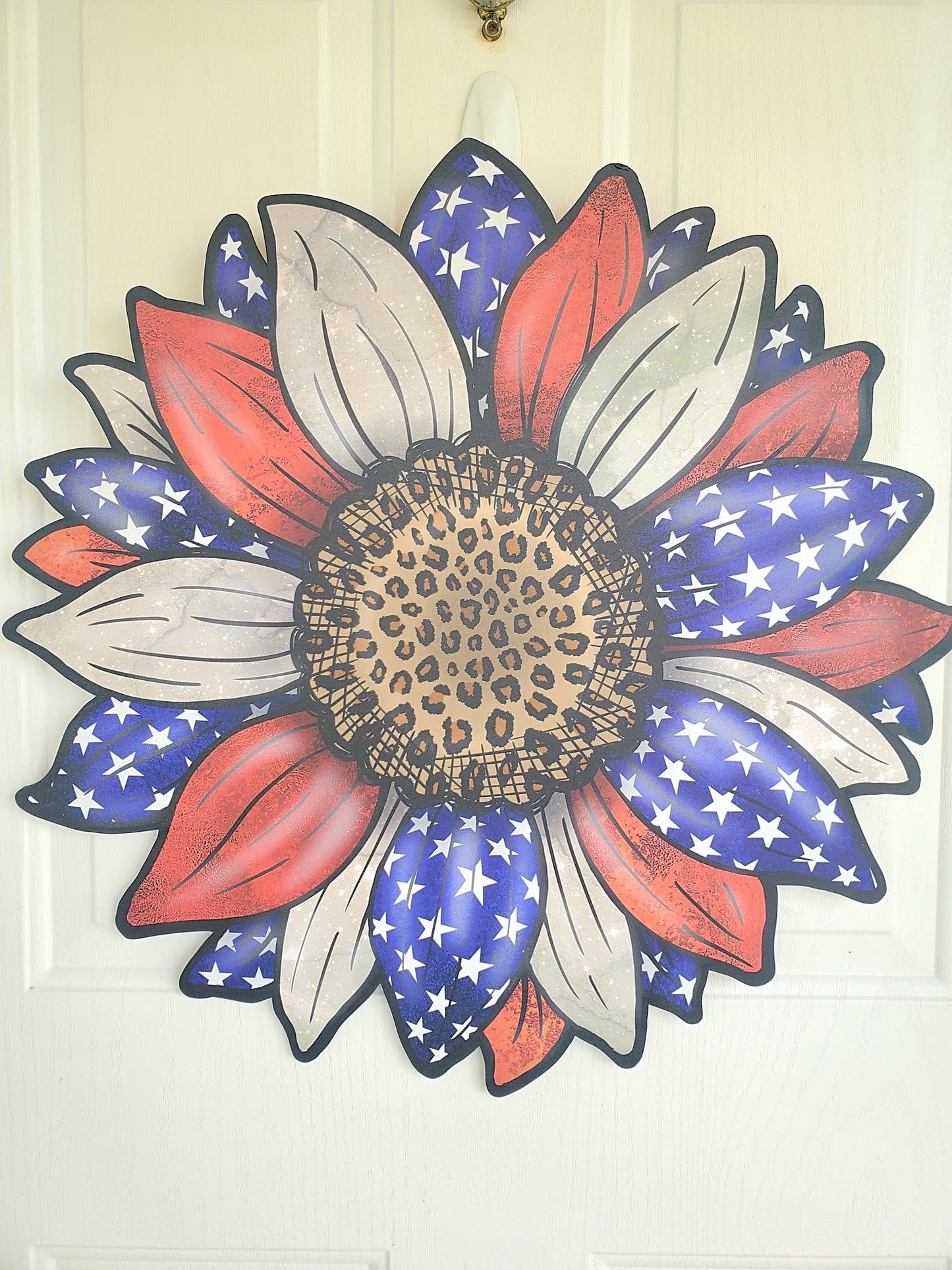 Patriotic Daisy Door Hanger