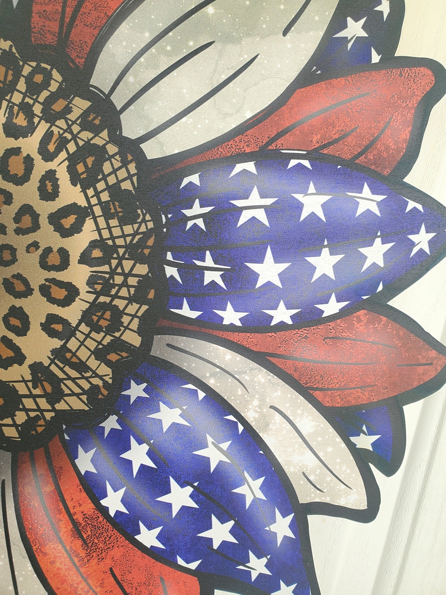 Patriotic Daisy Door Hanger