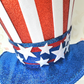 Patriotic Top Hat Wreath Attachment