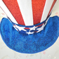 Patriotic Top Hat Wreath Attachment