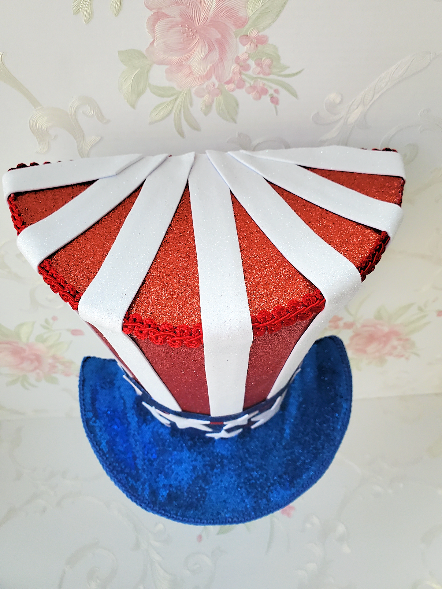 Patriotic Top Hat Wreath Attachment