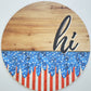 Patriotic Hi Door Hanger