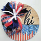 Patriotic Hi Door Hanger