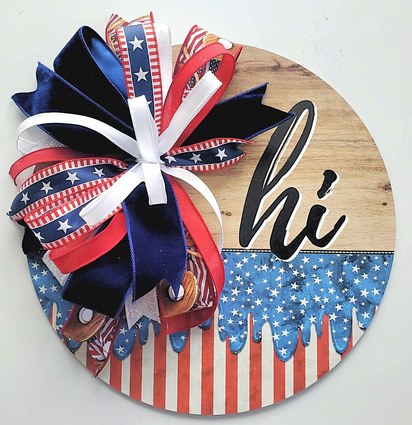 Patriotic Hi Door Hanger