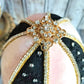 Set of 2 Elegant Easter Egg Wreath Embellishments