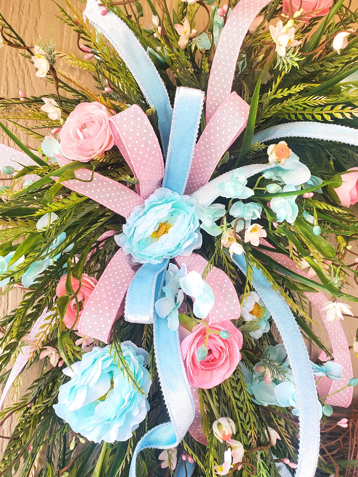 Pastel Spring Floral Wreath